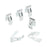 A8247 50Pcs 6# Carbon Steel Car Interior Trim Clips Moulding Fastener, with Plastic Box - 3