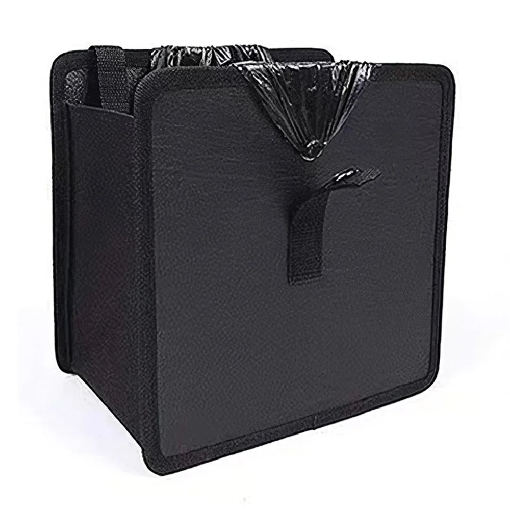 Car Hanging Storage Bag Waterproof Oxford Cloth Car Seat Back Trash Bin, 27*27*14.5cm - 1