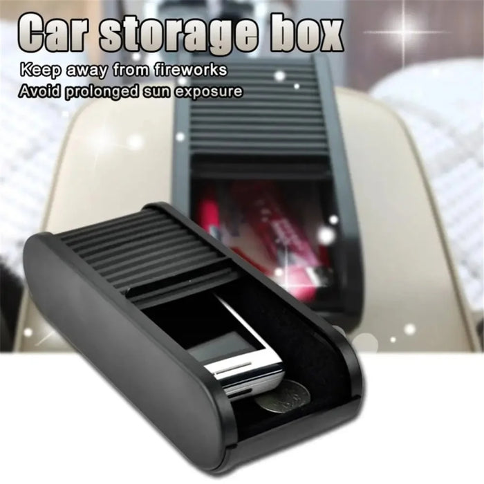 Multifunctional Car Organizer Durable ABS Draw-Out Storage Box Holding Tray Bin - 6