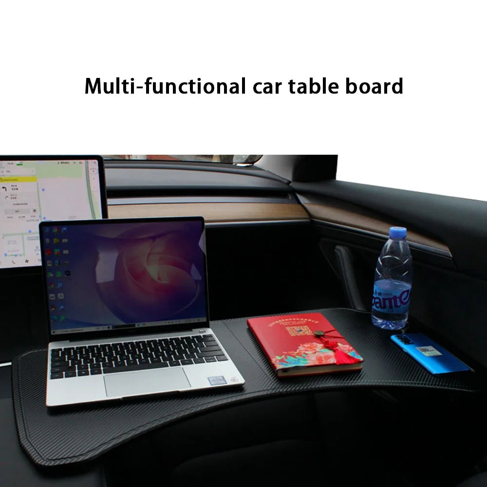 FR-21001 Car Dining Table for Tesla Model 3 / Y - 12mm Folding Mini Tray Table with Cup Slot - 3