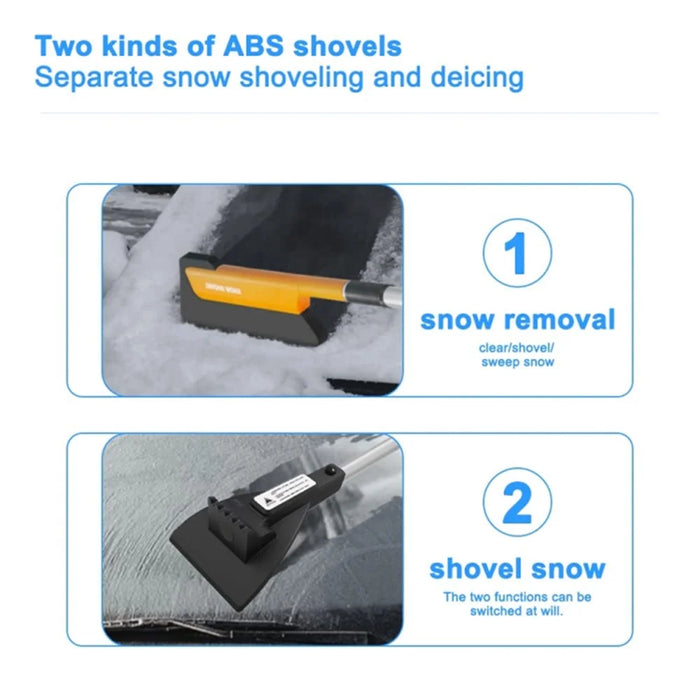 Telescopic Car Snow Shovel Defrost Deicing Brush Cleaning Tool (Standard Version) - 3