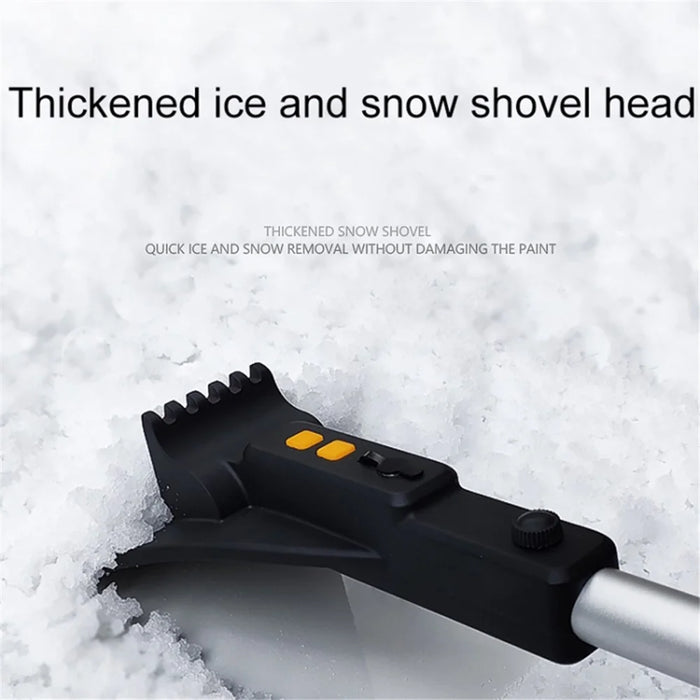 Telescopic Car Snow Shovel Defrost Deicing Brush Cleaning Tool (with Light) - 5