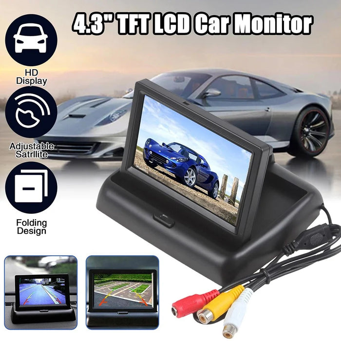 RH-312 4.3-inch TFT Folding Car Backup Monitor Display Reversing Parking Camera Kit - 3