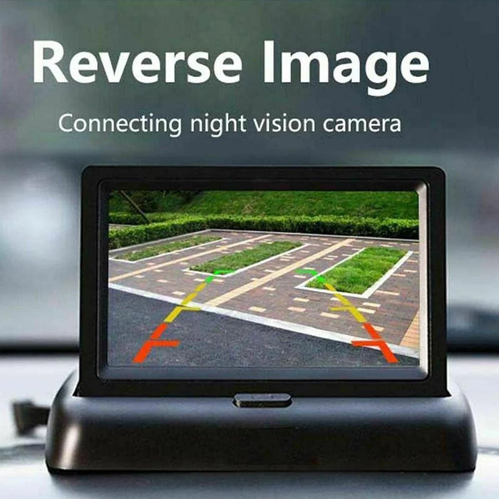 RH-312 4.3-inch TFT Folding Car Backup Monitor Display Reversing Parking Camera Kit - 6