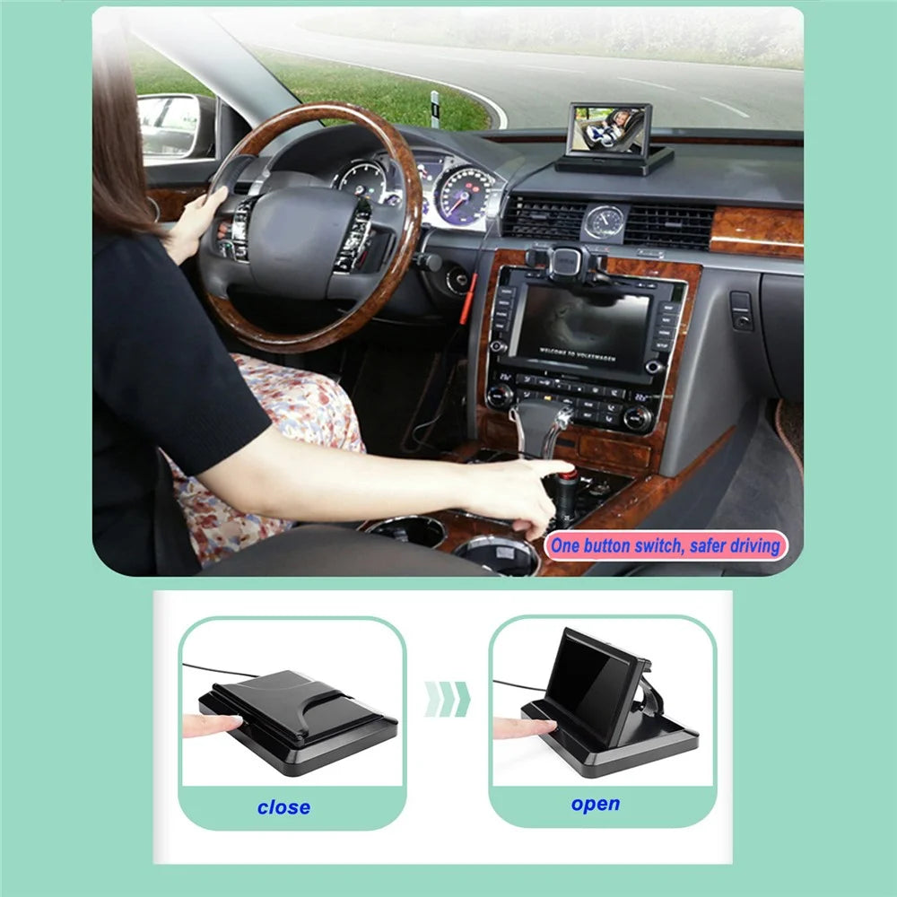 RH-B04 5.0 Inch Display 150 Degree Wide Angle Car Rear Seat Baby Monitor Camera - 3