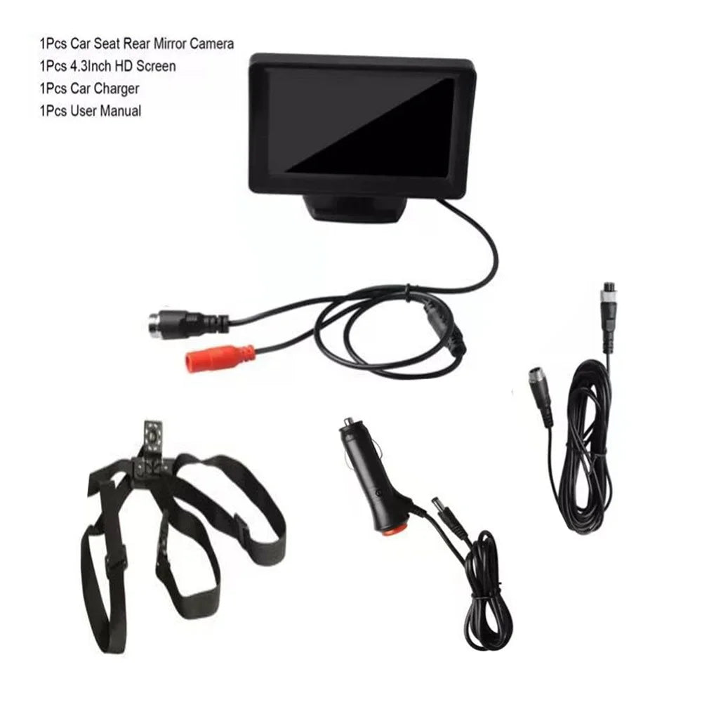 RH-B06 4.3 Inch Baby Safety Monitor Waterproof Night Vision Car Back Seat Camera - 3