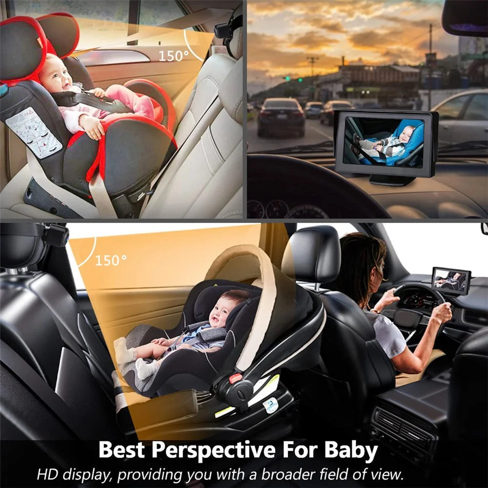 RH-B06 4.3 Inch Baby Safety Monitor Waterproof Night Vision Car Back Seat Camera - 5