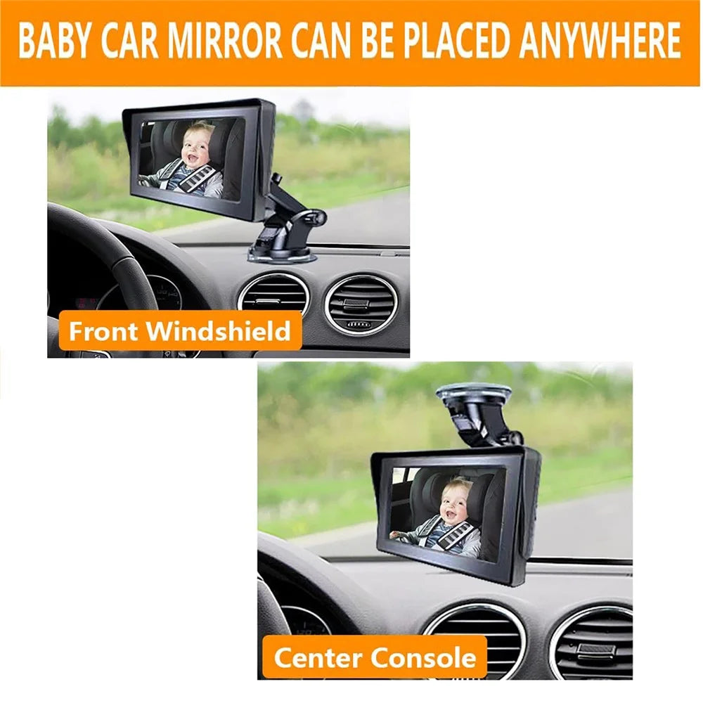 RH-B01 4.3 Inch 8-LED Baby Safety Monitor Night Vision Car Back Seat Camera - 4