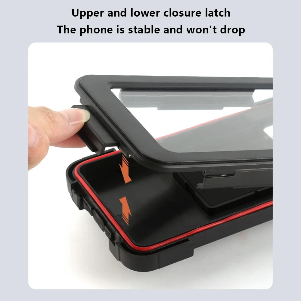 2209 Waterproof Motorcycle Touch Screen Phone Mount Magnetic Plastic Holder Bracket - 6