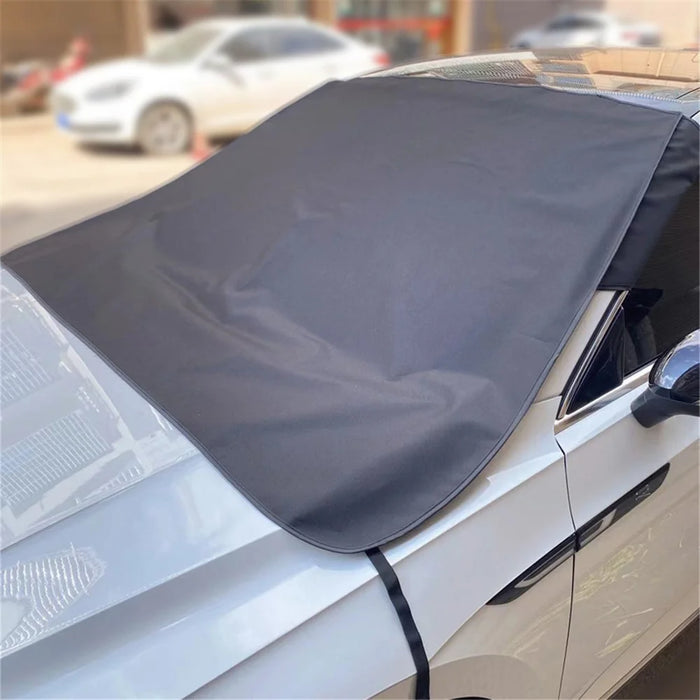 SUV Windshield Cover Thicken 600D Oxford Cloth Black Anti-freeze Sunshade Snow-proof Cloth - 7