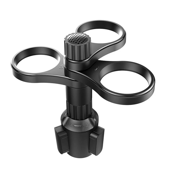 3 Position Car Cup Holder Vehicle Water Cup Coffee Milk Tea Drink Cup ABS Storage Rack - 1