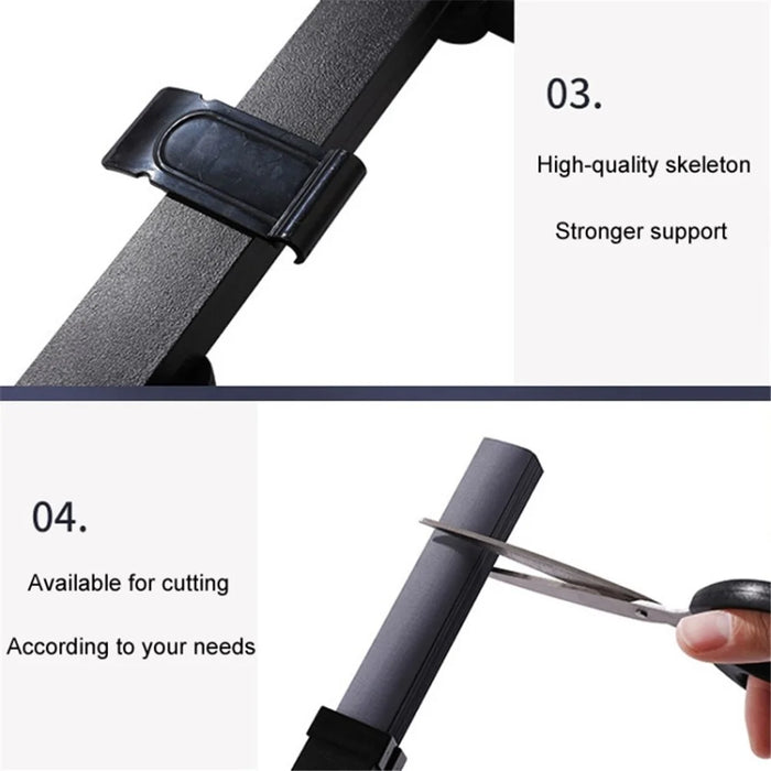 65x120cm Car Front Window Sunshade Car Privacy Shield with 6 Suction Cups - 3