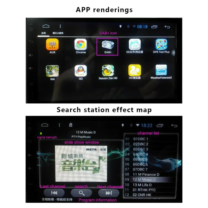 U1 Android System Car Navigation DAB Adapter USB Plug DAB Receiver - 4