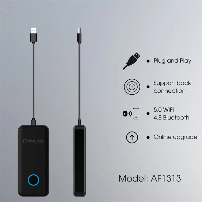 DRIVEKIT AF1313 Bluetooth-compatible CarPlay Wireless Adapter Convert Wired to Wireless Carplay Box - 3