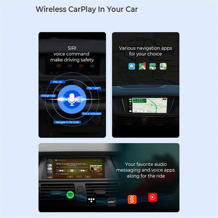 P3578 Wireless CarPlay Android Auto Adapter Wireless Bluetooth-compatible Connection Carplay Box - 3