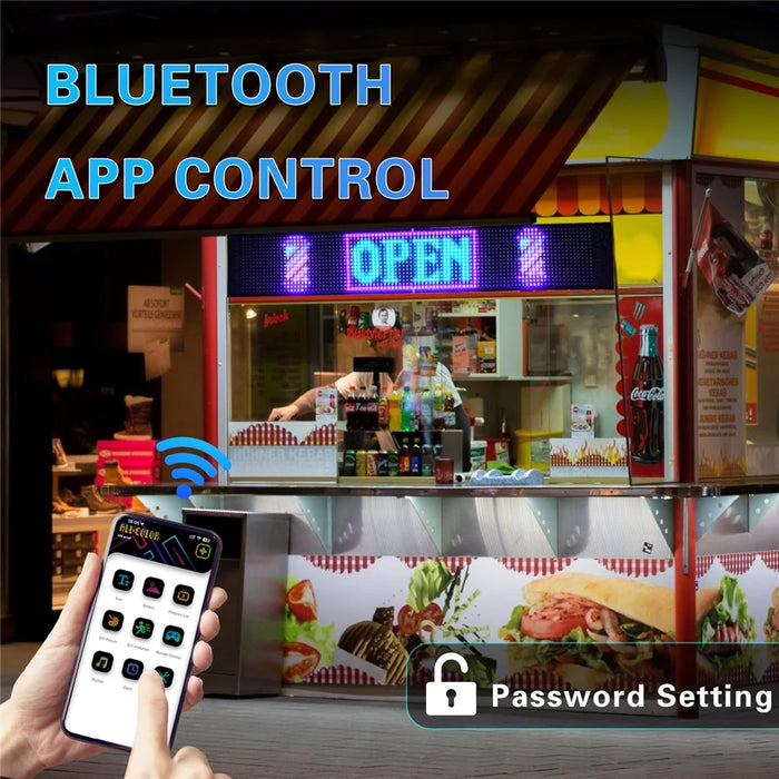 RP1259S 120x595mm LED Matrix Panel Flexible Screen Display Bluetooth-compatible APP Control LED Car Sign - 3