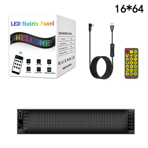 RP937 Car Rear Windshield Flexible LED Screen Display Message Scrolling Sign APP Control - 1