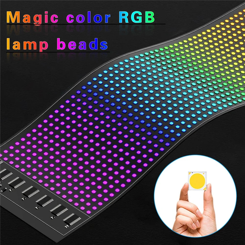 RP937 Car Rear Windshield Flexible LED Screen Display Message Scrolling Sign APP Control - 4