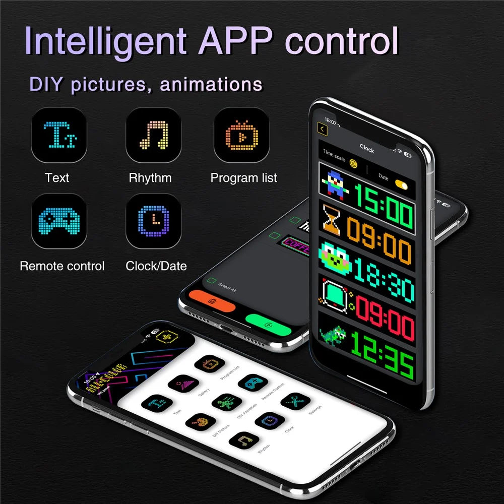 RP937 Car Rear Windshield Flexible LED Screen Display Message Scrolling Sign APP Control - 5