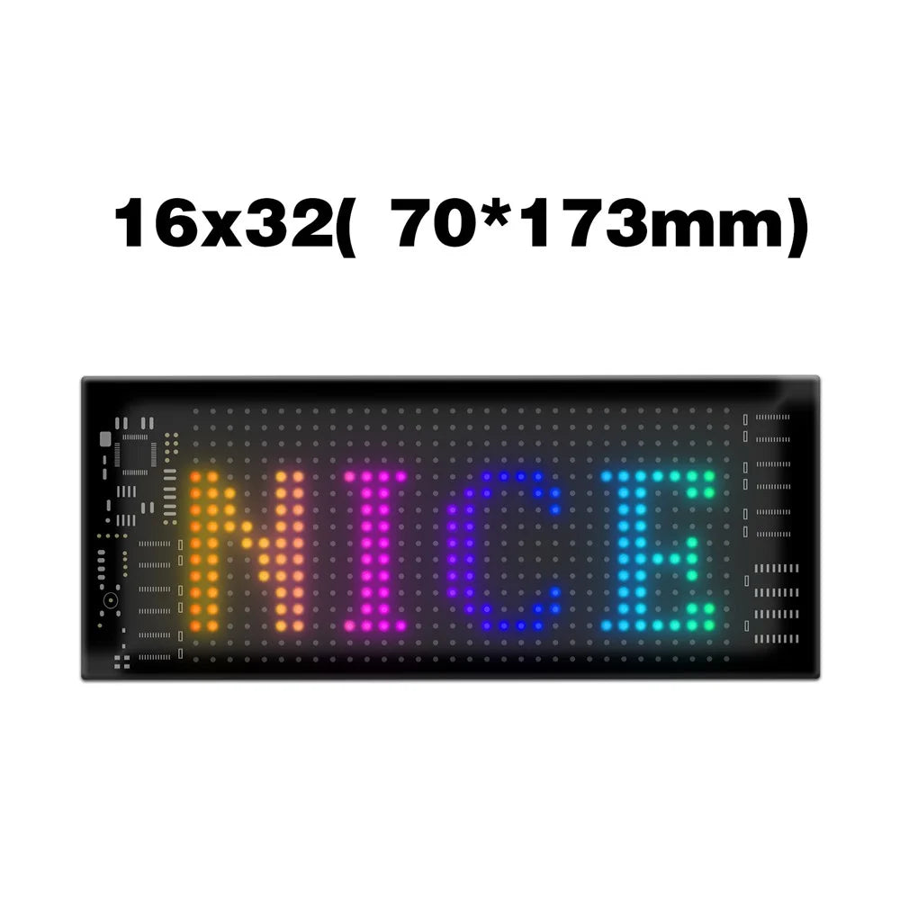 RP717 70x173mm Flexible LED Matrix Panel Waterproof Bluetooth-compatible APP Control Car Sign - 6