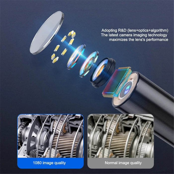 G20 10m Hard Wire Industrial Borescope 8mm Lens Endoscope Camera with LED Light - 3