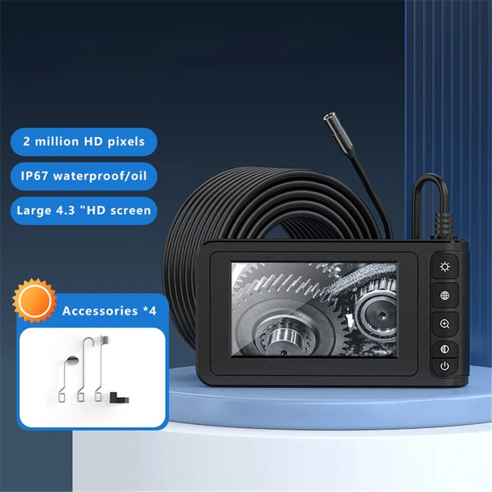 C20 10m Hard Wire 8mm Lens 4.3-inch Screen HD Industrial Endoscope Waterproof Inspection Camera - 2