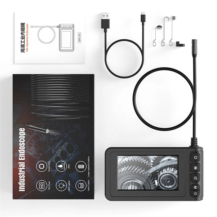 C20 10m Hard Wire 8mm Lens 4.3-inch Screen HD Industrial Endoscope Waterproof Inspection Camera - 5