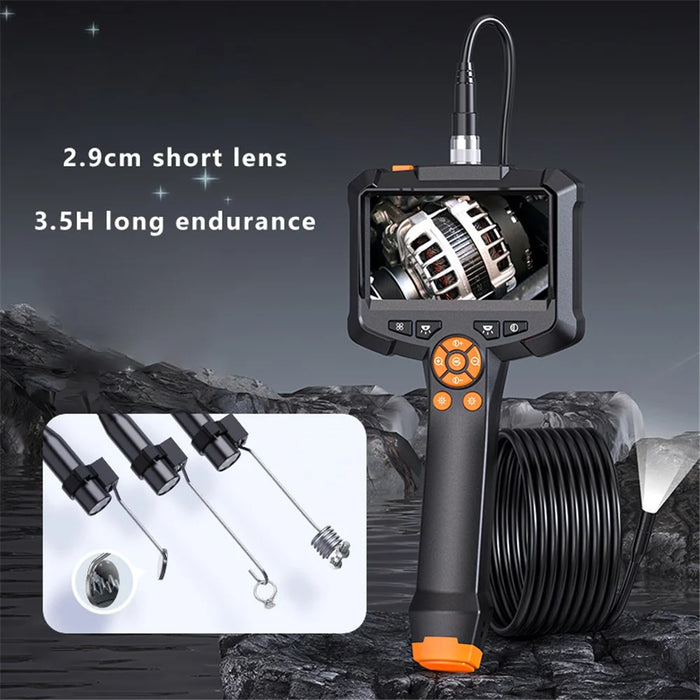 G30-M 10m Hard Wire 8mm Lens 4.3-inch Screen 1080P Endoscope Car Inspection Camera - 2