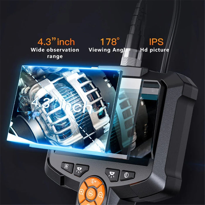 G30-M 10m Hard Wire 8mm Lens 4.3-inch Screen 1080P Endoscope Car Inspection Camera - 4