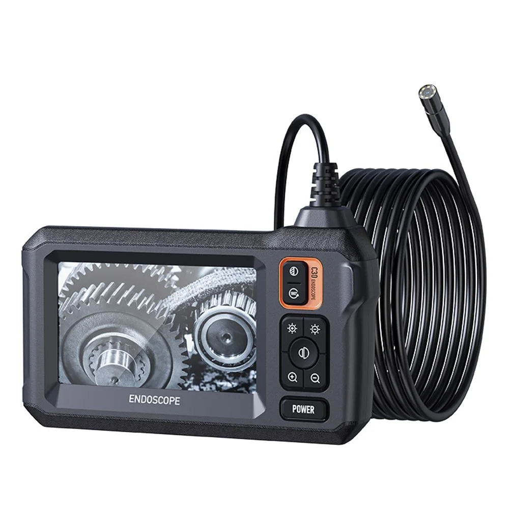 C30-M 10m Hard Wire Inspection Camera 8mm Lens Waterproof LED Drain Pipe Borescope - 1
