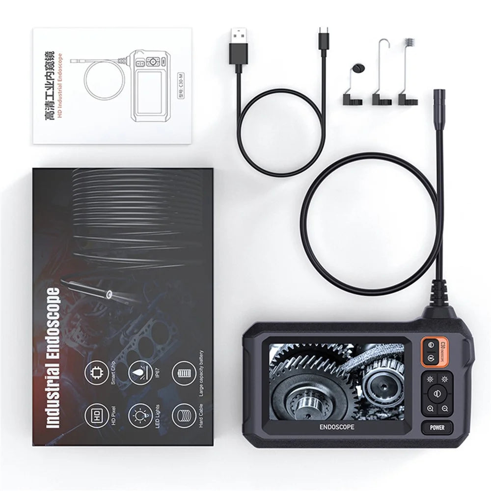 C30-M 10m Hard Wire Inspection Camera 8mm Lens Waterproof LED Drain Pipe Borescope - 5