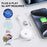 020-6+ Wireless CarPlay Adapter Convert Wired to Wireless Carplay Dongle Support YouTube / Netflix / TikTok - White - 5