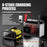 FOXSUR FPT-250 25A Portable Car Boat Motorcycle Battery Charger 8-Stage Charging Smart Charger - EU Plug / Yellow - 7