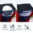 Left+Right Car Rear Window Mesh Curtain Anti-mosquito Sun Shade Window Curtain with Zipper Opening - 3