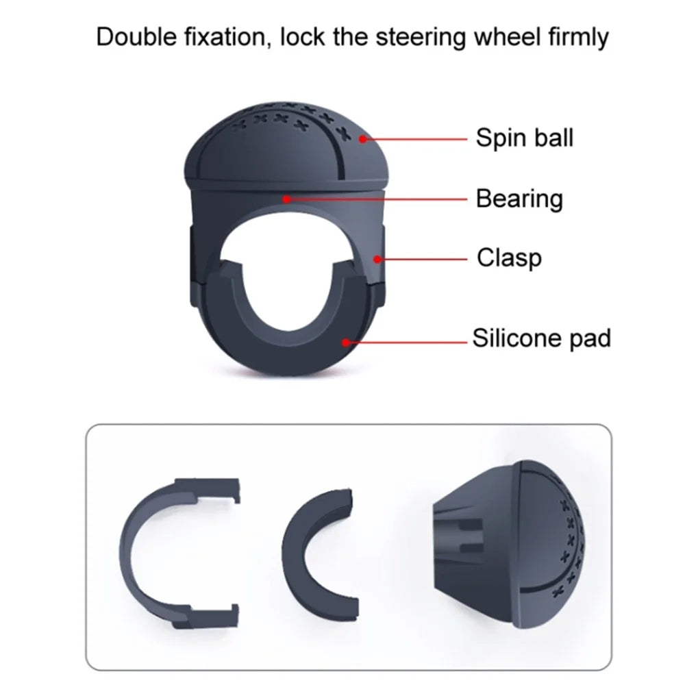 Steering Wheel Power Handle Aid Silicone Car Turning Handle Ball - 2