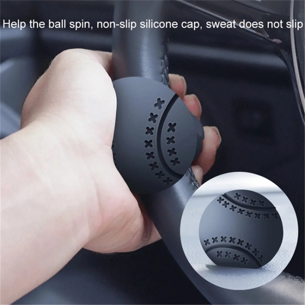 Steering Wheel Power Handle Aid Silicone Car Turning Handle Ball - 5