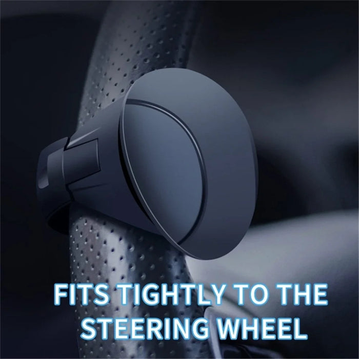 Car Steering Wheel Power Ball Silicone Auxiliary Driving Labor-Saving Tool - Black - 6