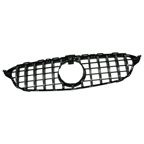 WINAUTO For New C-Class W205 2014-2018 GT Style Car Front Air Inlet Vent Grid Cover with Camera Hole - 1