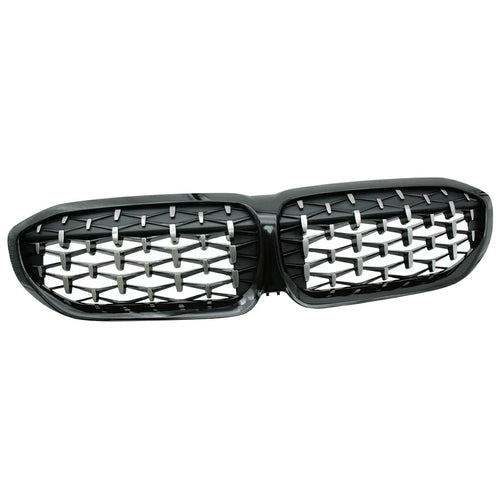 WINAUTO Car Front Air Inlet Vent Mesh Cover for 3 Series G20 2013-2019 Grid Cover - Half Black - 1