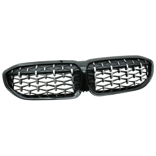 WINAUTO Car Front Air Inlet Vent Mesh Cover for 3 Series G20 2013-2019 Grid Cover - Half Black - 1