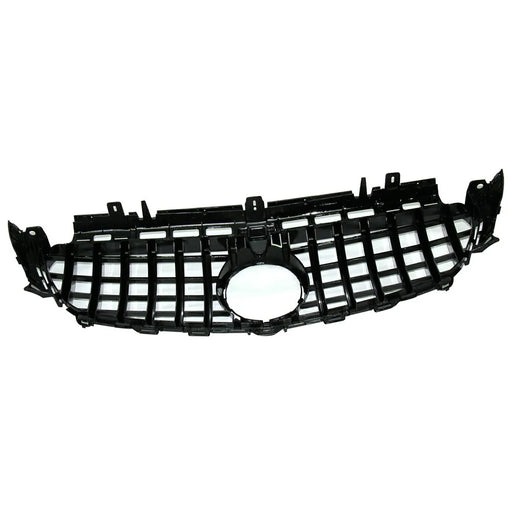 WINAUTO For W213 GT Model 2016-2019 Piano Black ABS Car Front Bumper Grille with Camera Hole - 2