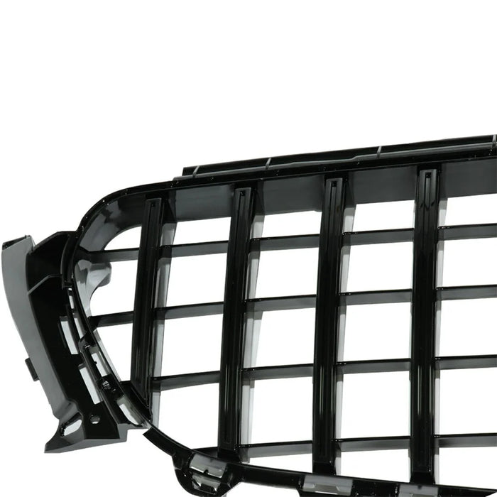 WINAUTO For W213 GT Model 2016-2019 Piano Black ABS Car Front Bumper Grille with Camera Hole - 3