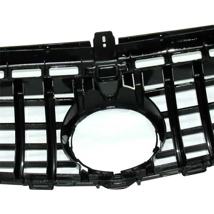 WINAUTO For W213 GT Model 2016-2019 Piano Black ABS Car Front Bumper Grille with Camera Hole - 5