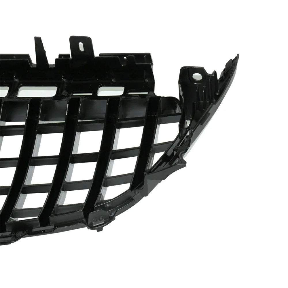 WINAUTO For W213 GT Model 2016-2019 Piano Black ABS Car Front Bumper Grille with Camera Hole - 6