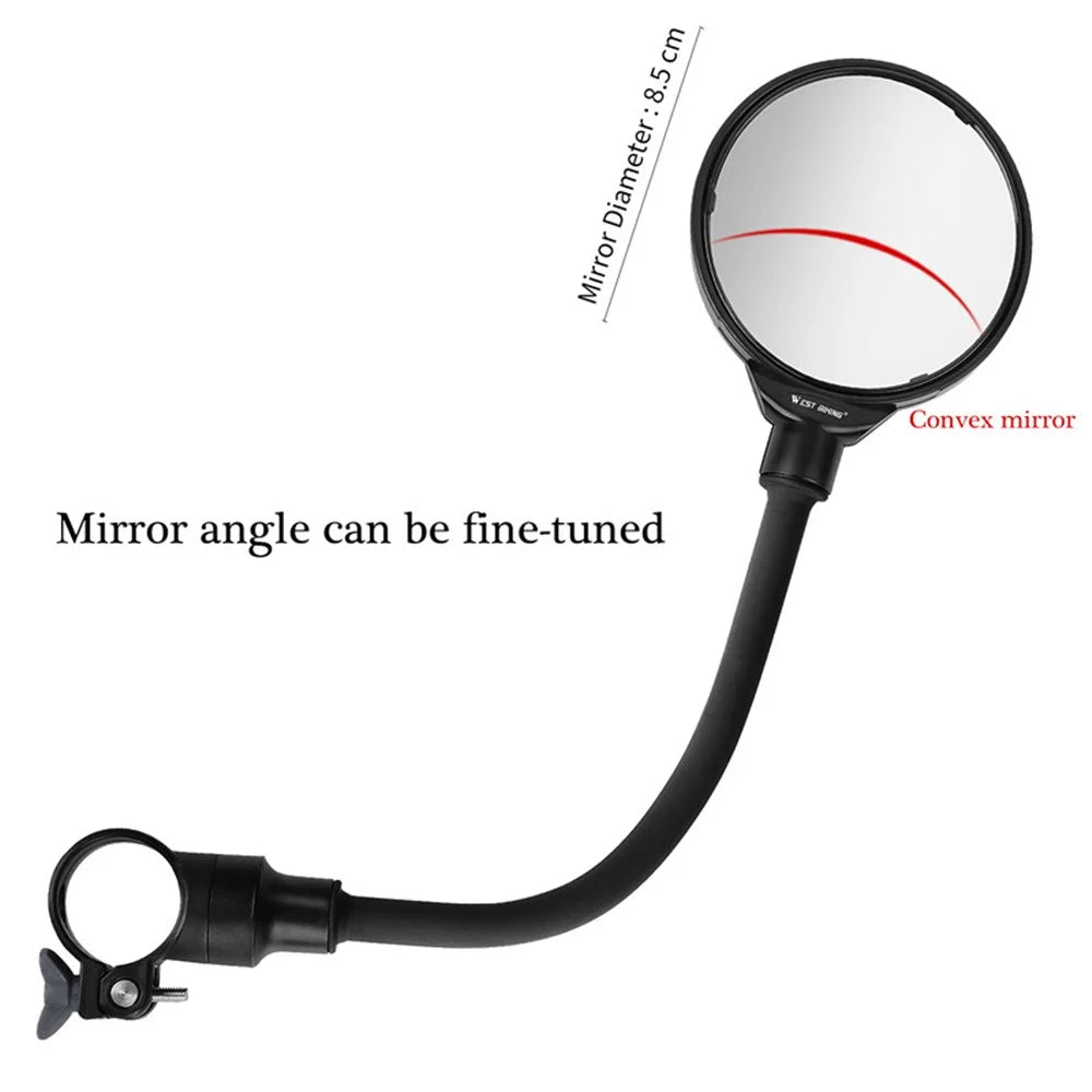 WEST BIKING Bicycle Mirror Motorcycle Rearview Mirror - 4