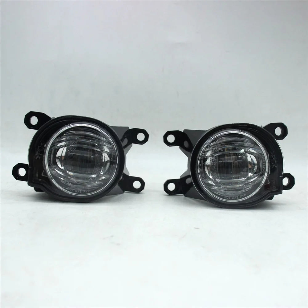 For Toyota Highlander 2024 1 Pair Car White LED Fog Lights Waterproof Working Lamp Bezel Assembly Kit - 2