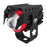 4 Modes Motorcycle LED Spotlight Motorbike Auxiliary Fog Light 3 Color External Work Light - 1