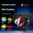 4 Modes Motorcycle LED Spotlight Motorbike Auxiliary Fog Light 3 Color External Work Light - 2