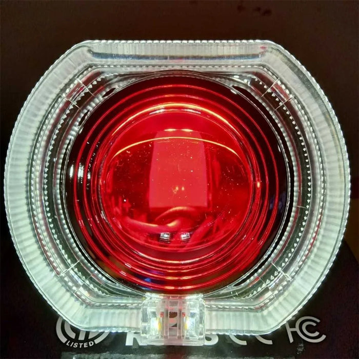 Car Motorcycle Bright LED Spotlight Motorbike Fog Lamp Front Light - White+Red - 1
