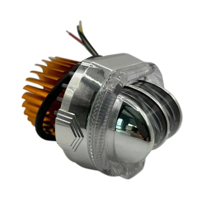 Motorcycle Modified LED Headlight Dual Aperture Motorbike Spotlight - 7